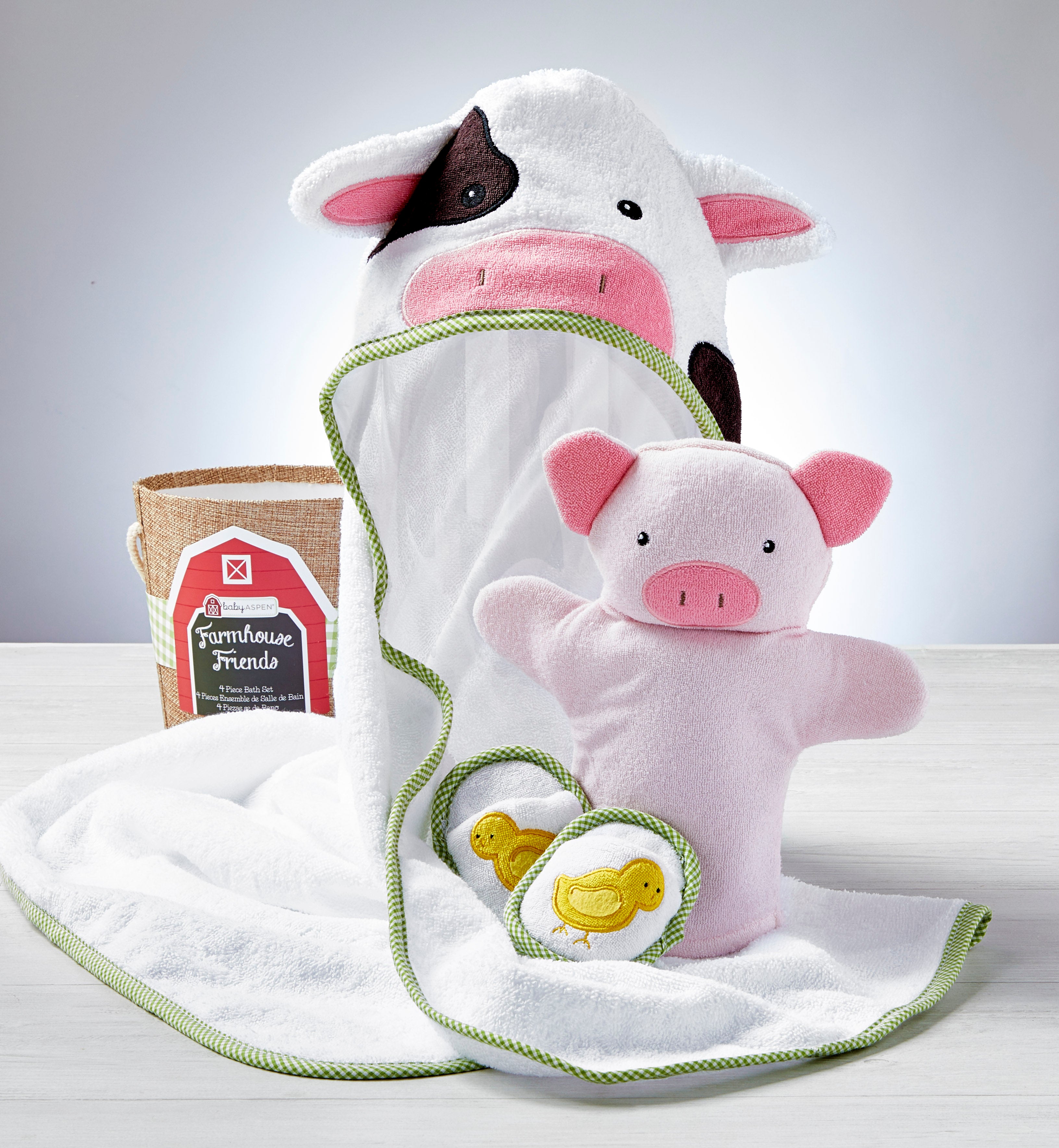 Farmhouse Friends 4 Piece Bath Time Bucket